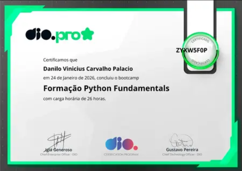 Certificado Python