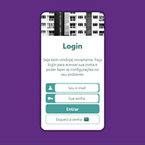 screenshot do projeto tela login